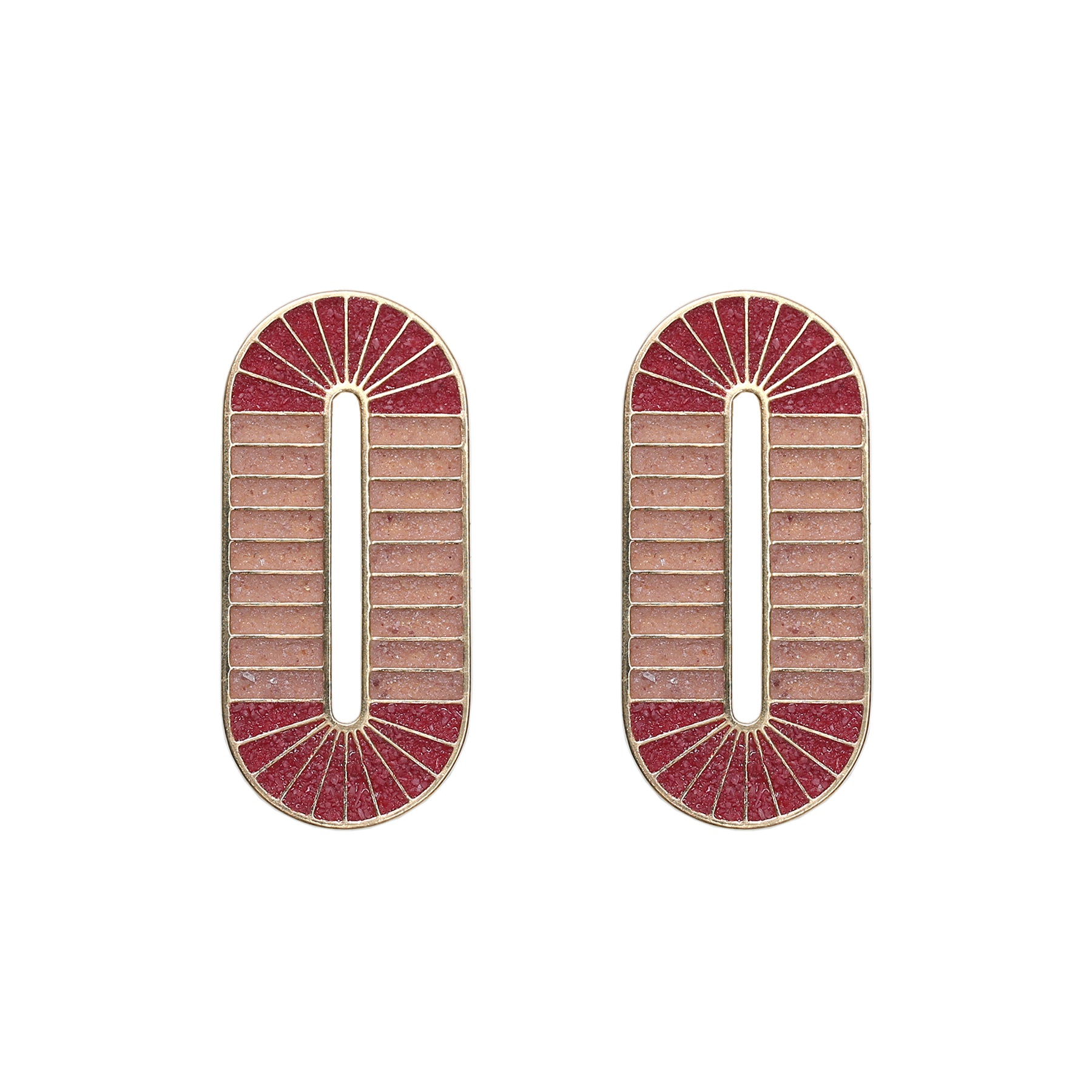 Arcus Statement Earrings Pink