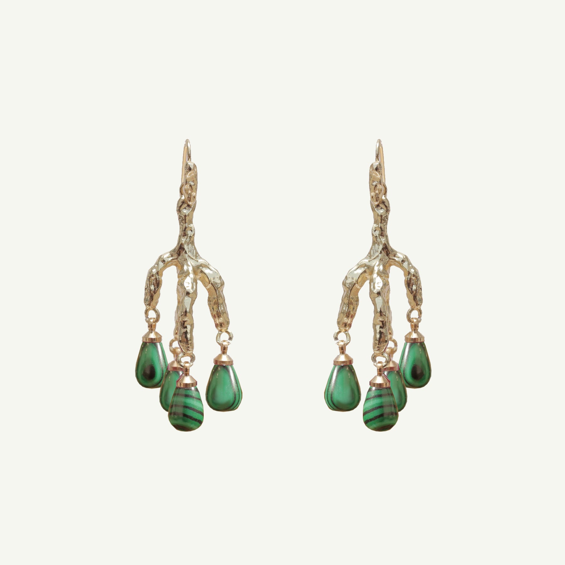 Delia Malachite Earrings