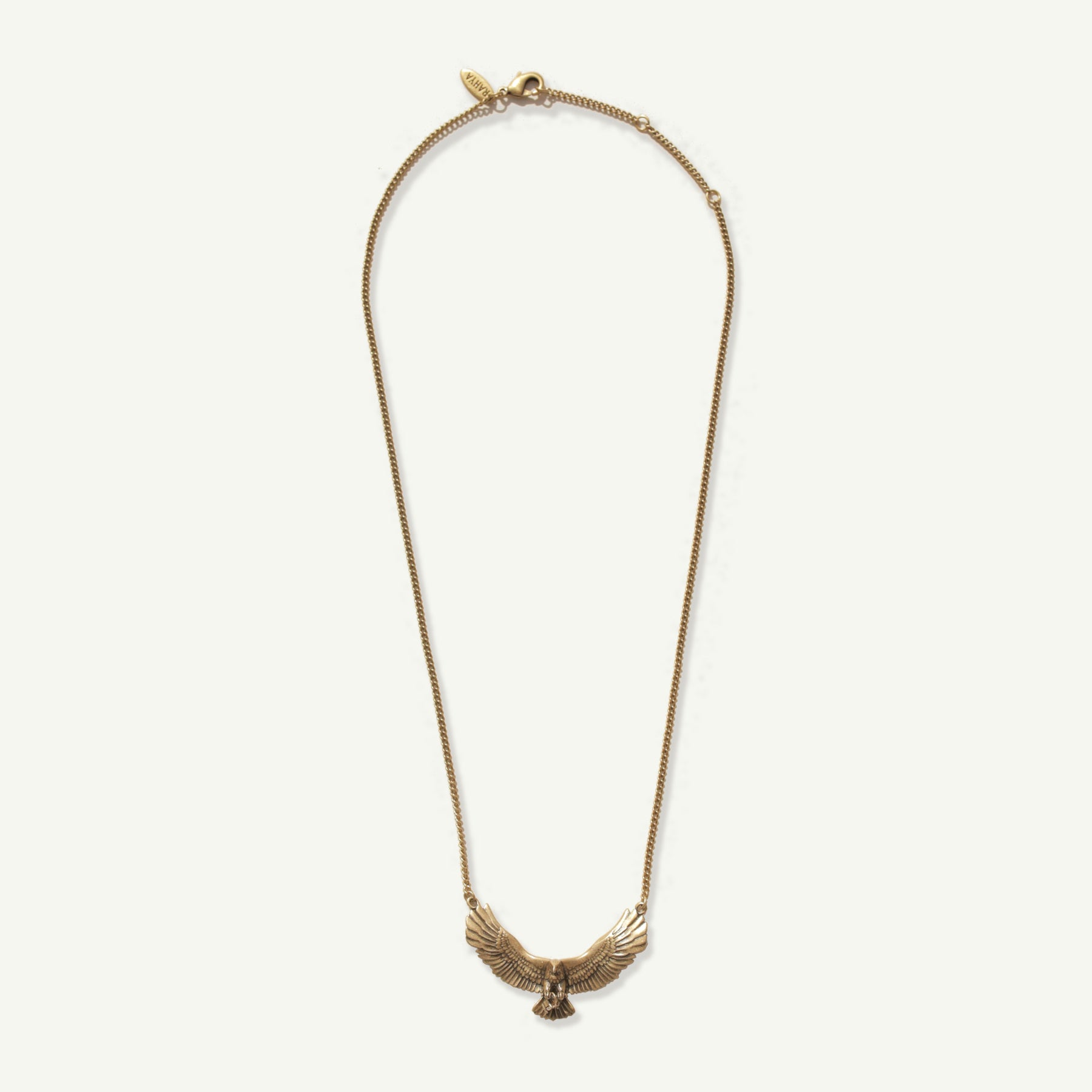 Icaria Eagle Necklace Antique Gold