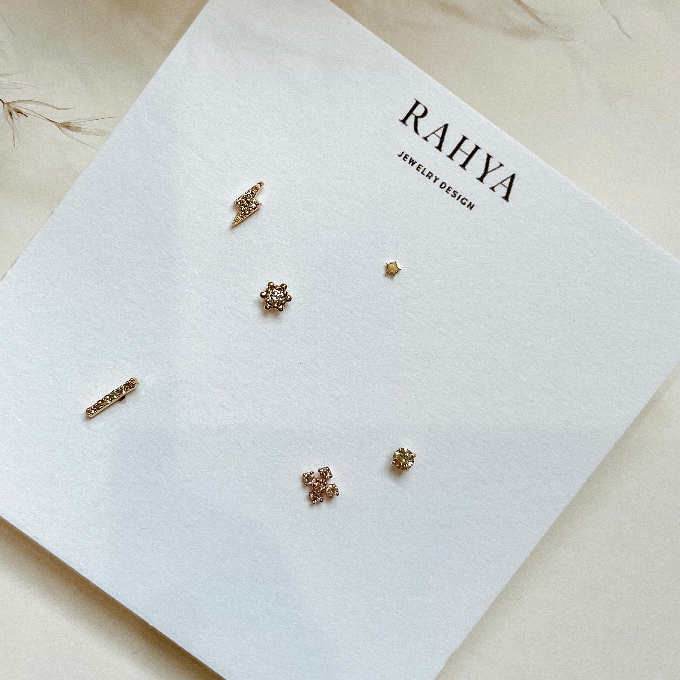 14k Gold Stud Earring