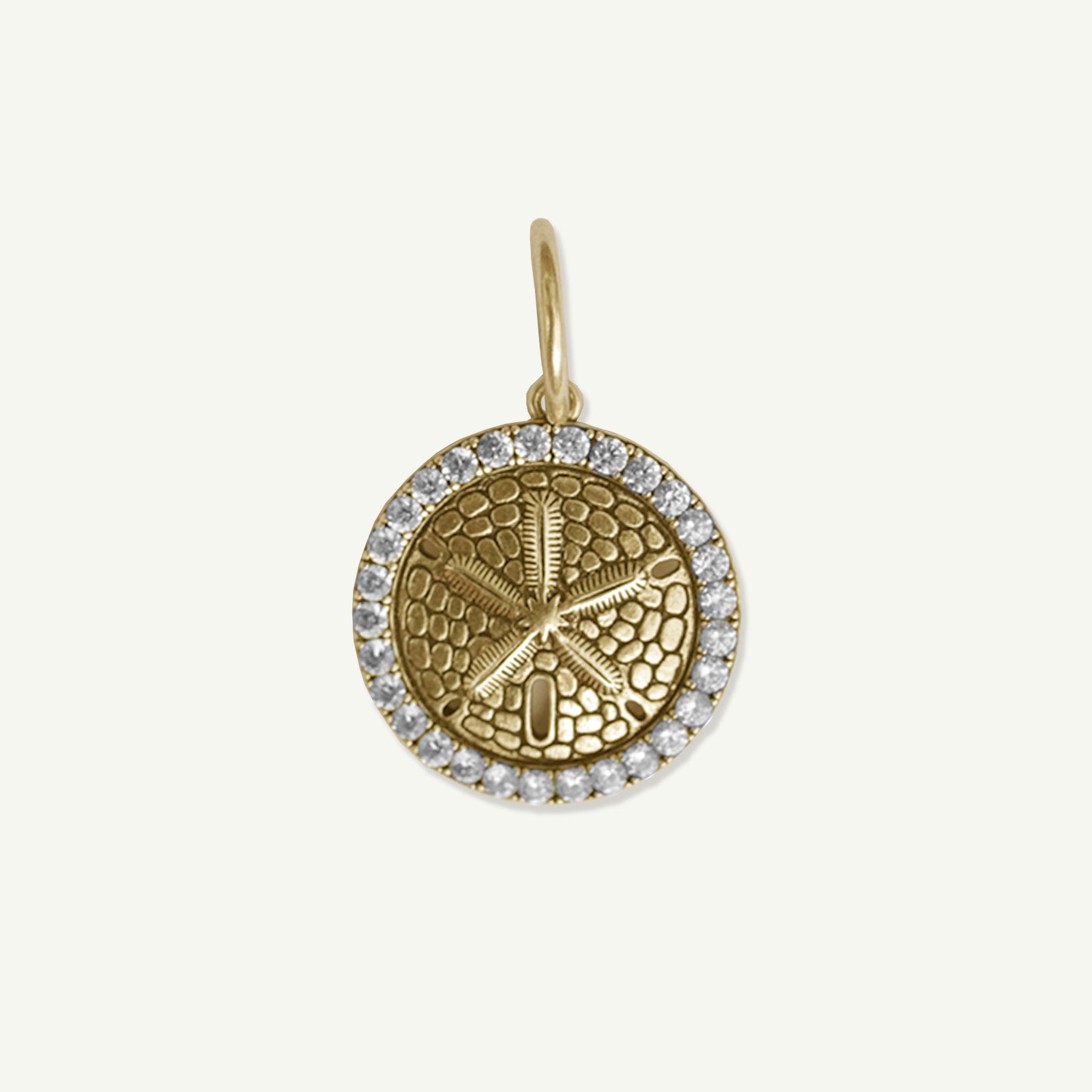 Myles Sand Dollar Pendant Antique Gold