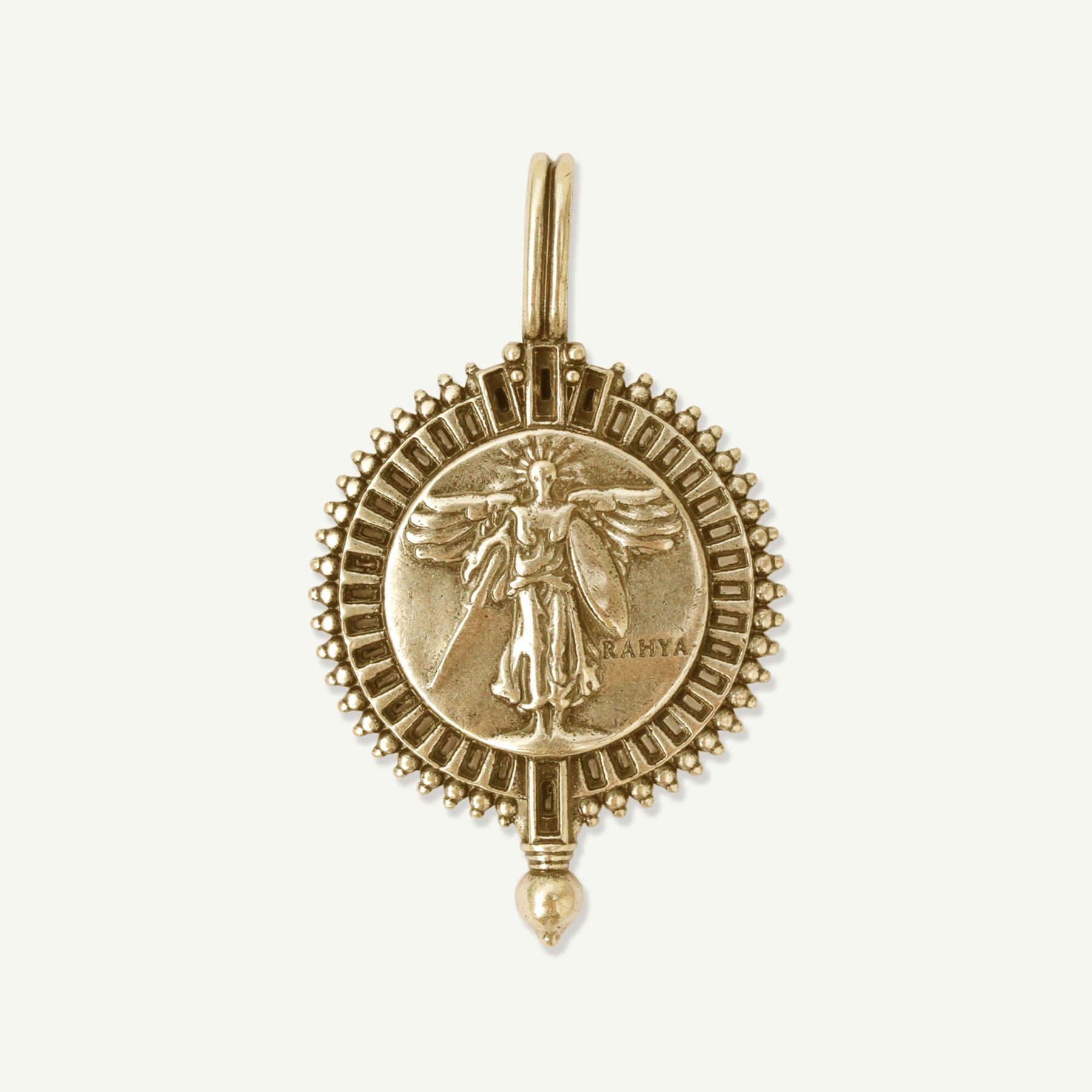 Victoria Coin Pendant Antique Gold