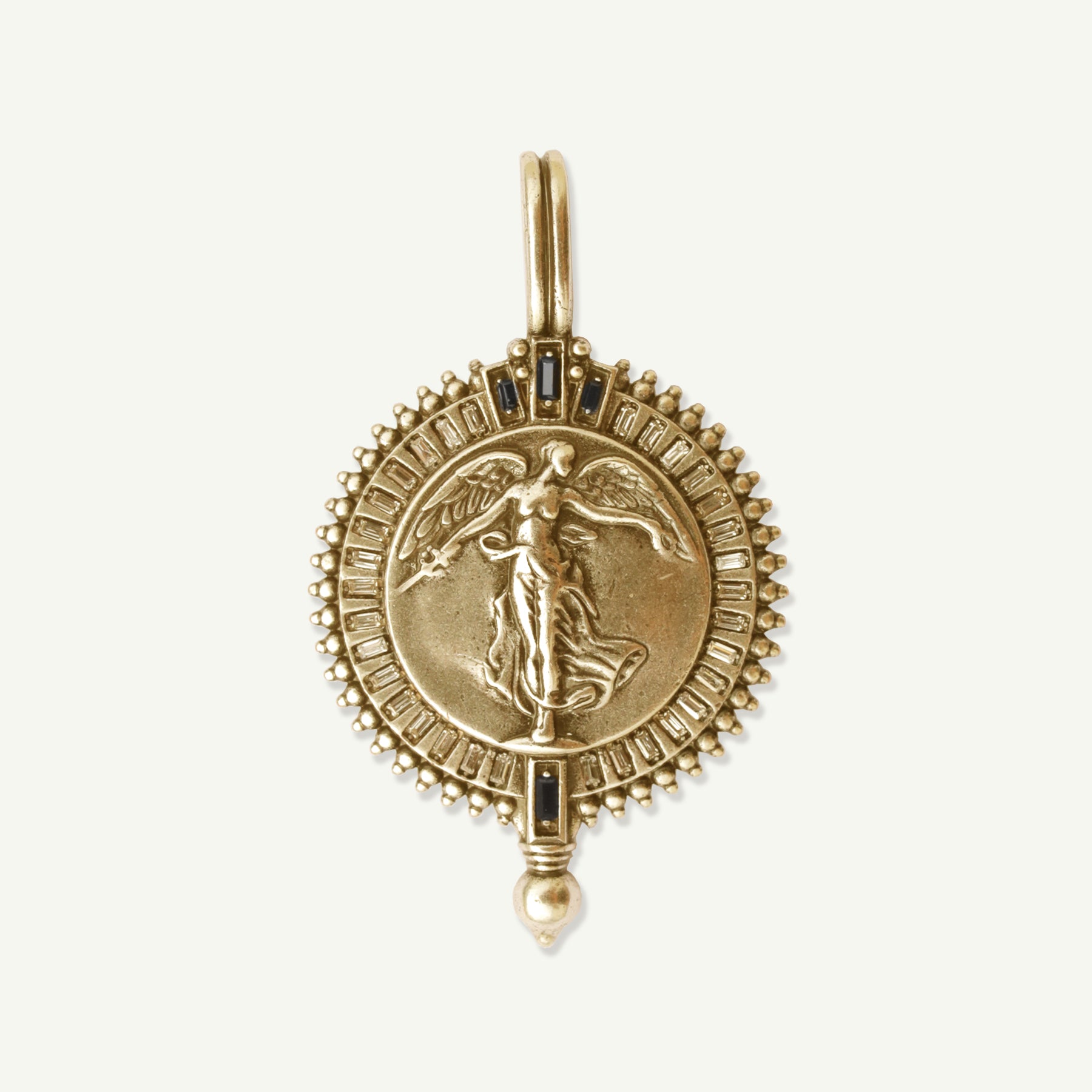 Victoria Coin Pendant Antique Gold