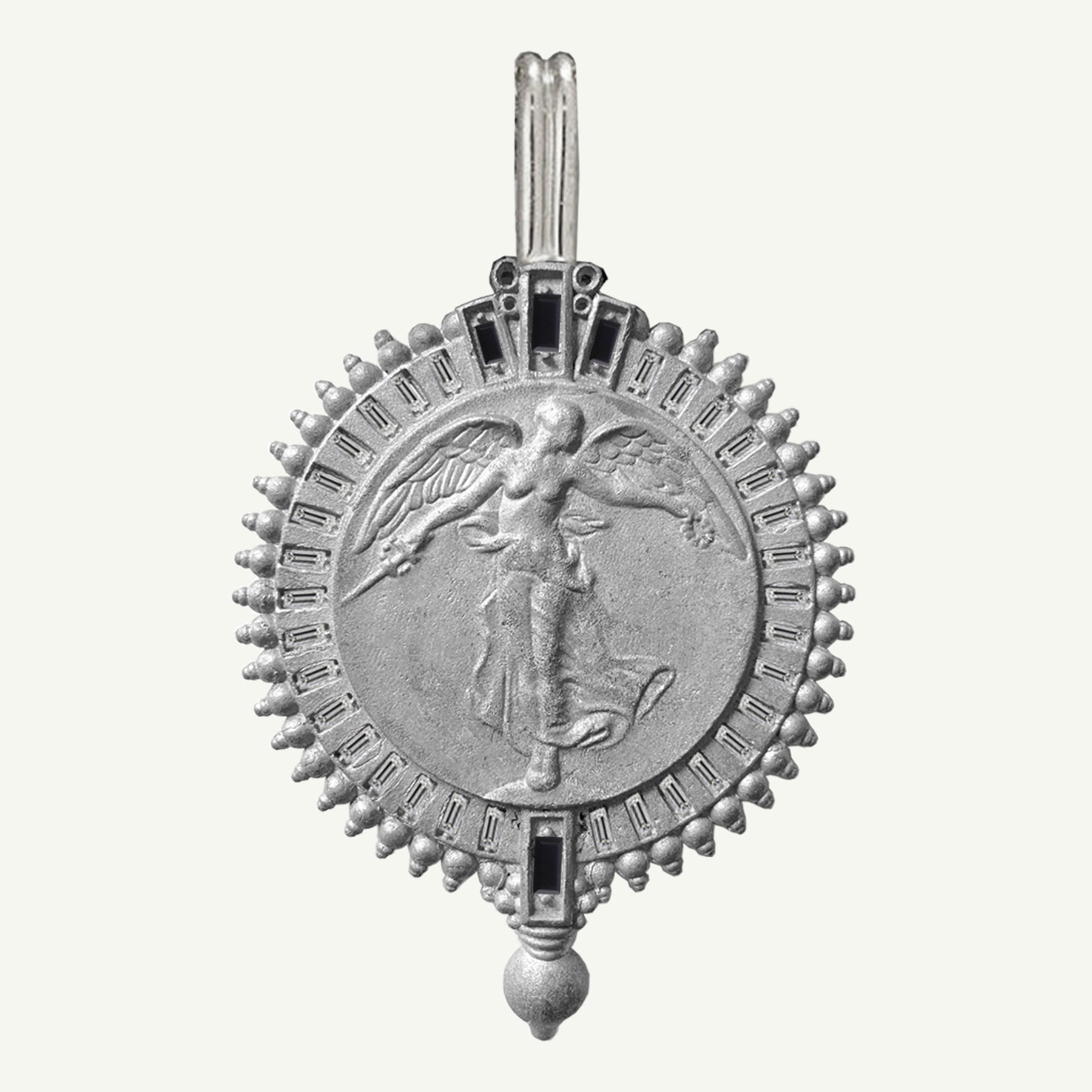 Victoria Coin Pendant Antique Silver