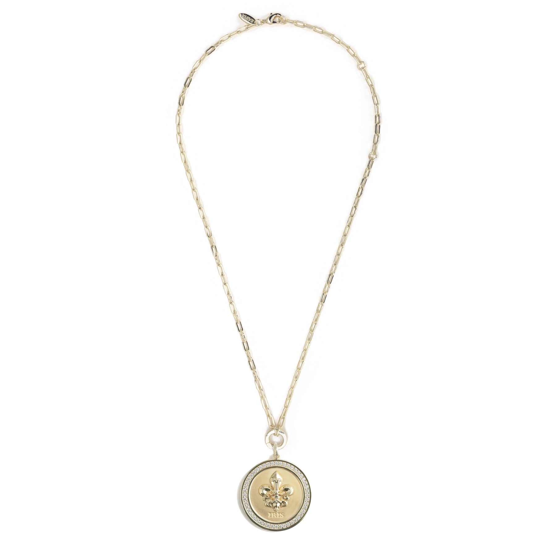 Iris Short Claiborne Necklace with St. Charles Pendant